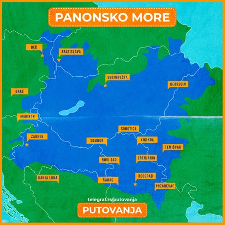 Panonsko more mapa