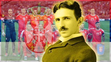Fudbalska reprezentacija Srbije, dres, Nikola Tesla Fudbalska reprezentacija Srbije, dres, Nikola Tesla