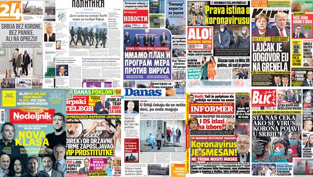 NASLOVNE STRANE DANANJIH NOVINA: Prelistavanje tampe za etvrtak, 27.  februar 2020. godine - Telegraf.rs