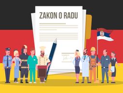 Nemačka, Zakon o radu, radnici, odlazak radnika iz Srbije