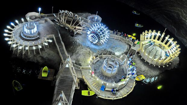 Rudnik soli, Rumunija, Salt Mine Salina Turda in Romania