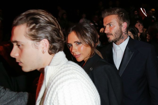 Brooklyn Beckham, Victoria Beckham and David Beckham Brooklyn Beckham, Victoria Beckham and David Beckham