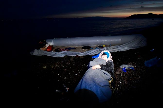 Lezbos ostrvo, Grčka, Grčko - Turska, granica, migranti, Greece Turkey Migrants