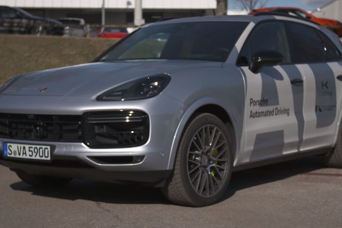 Porsche Cayenne, Autonomna vožnja Porsche Cayenne, Autonomna vožnja