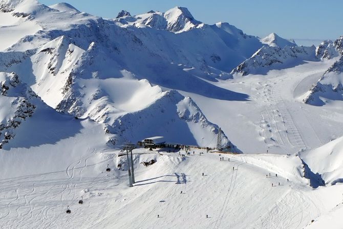 Austrija Alpi, austrijski, planina, sneg, skijanje, skijaliste