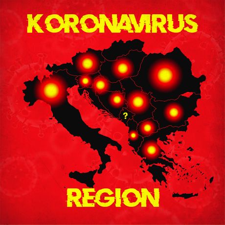 Korona virus, Region, Srbija, mapa