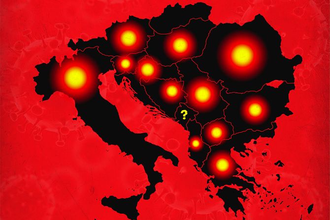 Korona virus, Region, Srbija, mapa