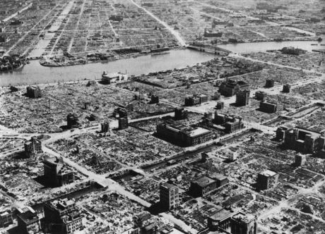 Bombardovanje Tokija Tokio Japan Bombardovanje Tokija Tokio Japan
