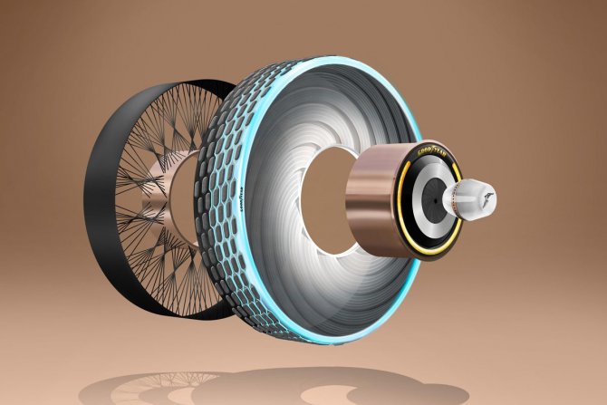 Goodyear reCharge Concept, guma, točak, budućnost Goodyear reCharge Concept, guma, točak, budućnost