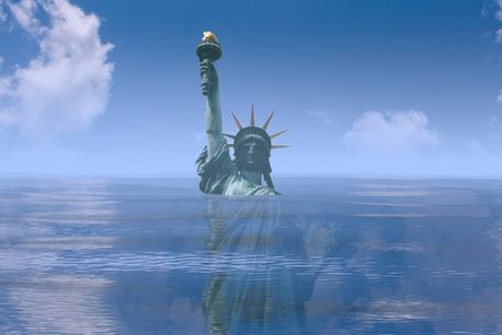 Kip slobode, njujork, poplava
