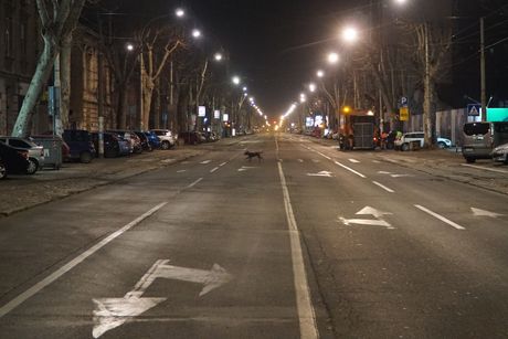 Beograd, noć, prazne ulice, vanredno stanje, Srbija Beograd, noć, prazne ulice, vanredno stanje, Srbija
