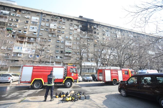 Požar na Novom Beogradu