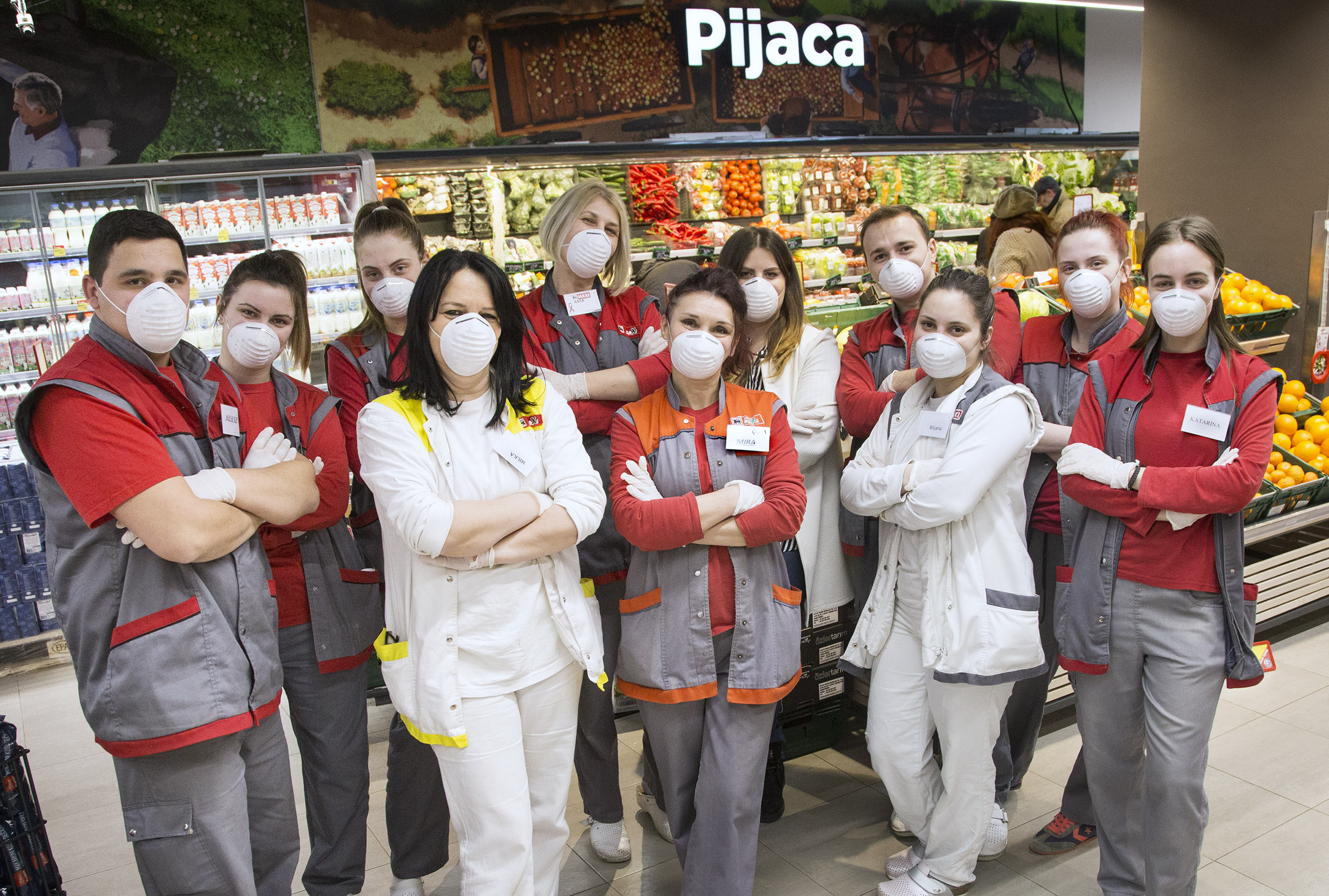 Radnici, supermarket