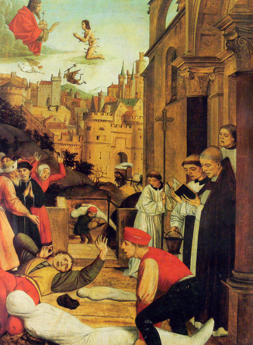 Justinijanova kuga, Vizantija, Sveti Sevastijan, Romejsko carstvo, Konstantinopolj