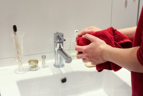 pranje ruku, peškir, brisanje ruku