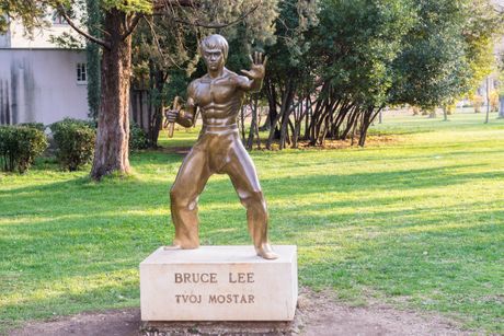Statua brus lija u Mostaru, Statue of Bruce Lee