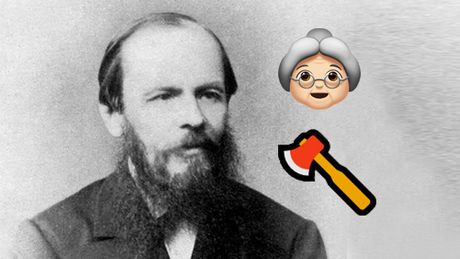 Fjodor Mihajlovič Dostojevski, emotikoni, baka i sekira