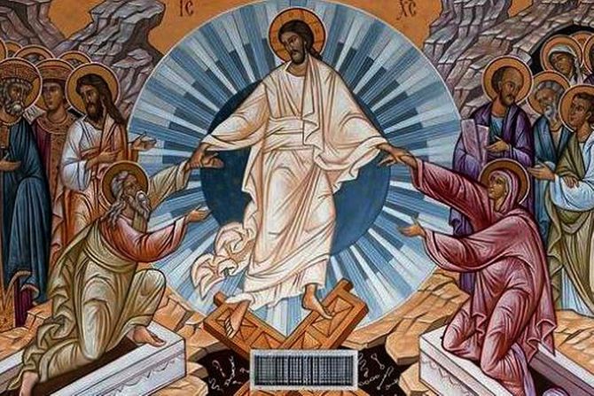 Velika subota, Isus Hrist, Adam i Eva Velika subota, Isus Hrist, Adam i Eva