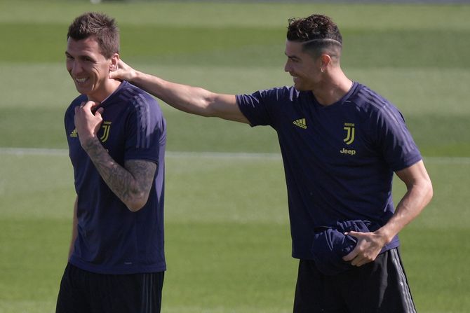 kristijano ronaldo i mario mandzukic, juventuc fk fc