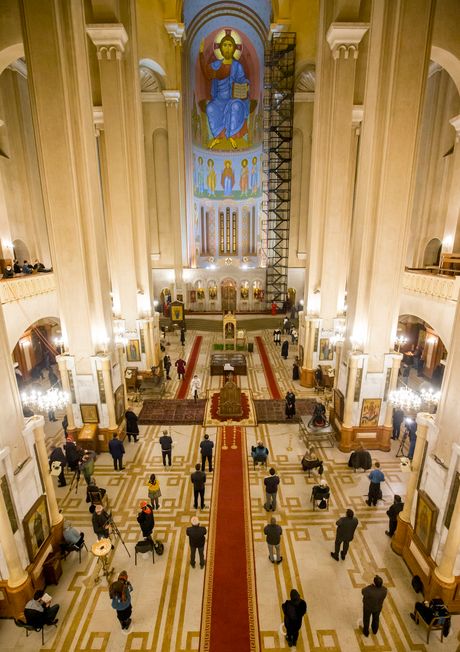 Gruzija, Pravoslavni Uskrs, Korona virus, koronavirus, liturgija Gruzija, Pravoslavni Uskrs, Korona virus, koronavirus, liturgija