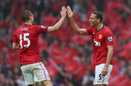 Rio Ferdinand i Nemanja Vidić Rio Ferdinand i Nemanja Vidić
