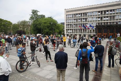 Korona virus, korona virus, Slovenija, protest, Ljubljana Korona virus, korona virus, Slovenija, protest, Ljubljana