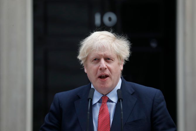 Boris Johnson, Boris Džonson, korona virus