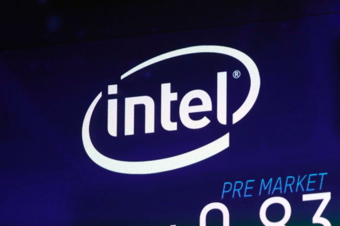 Intel, kompanija, logo Intel, kompanija, logo