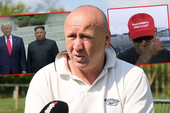 Denis Rodman, Saša Ćurčić, Donald Tramp i Kim Jong Un