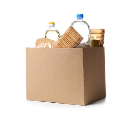 Paket, hrana, donacija, kutija Paket, hrana, donacija, kutija