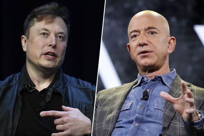 džef bezos, amazon, milijarder, Elon Musk džef bezos, amazon, milijarder, Elon Musk