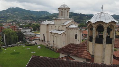 Plavi Anđeo, freska, Arilje, crkva Svetog Ahilija Plavi Anđeo, freska, Arilje, crkva Svetog Ahilija