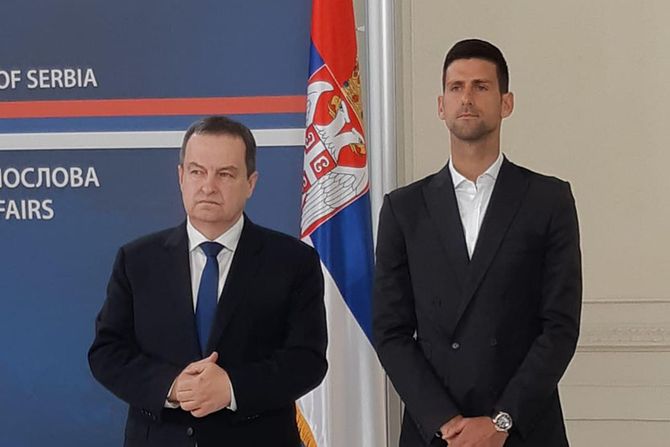 Novak Djokovic Đoković, na prijemu kod Dacica