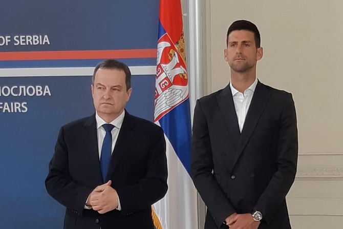 Novak Djokovic Đoković, na prijemu kod Dacica Novak Djokovic Đoković, na prijemu kod Dacica