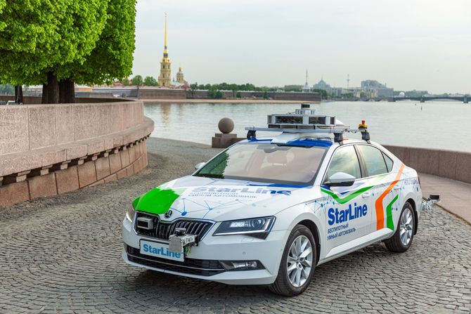 Starline ruski bespilotni auto škoda superb