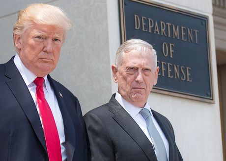 Donald Tramp, Džejms Matis, James Mattis Donald Tramp, Džejms Matis, James Mattis
