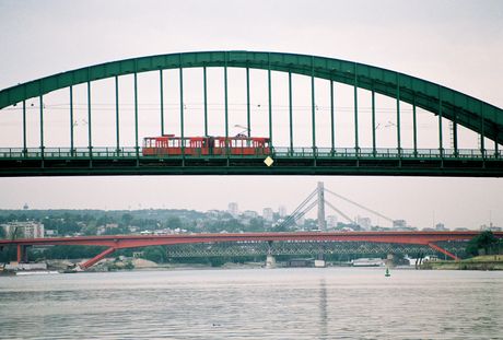 Stari savski most, tramvajski most