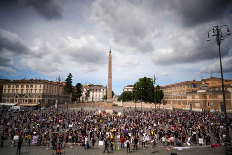 Italija, Rim, protesti