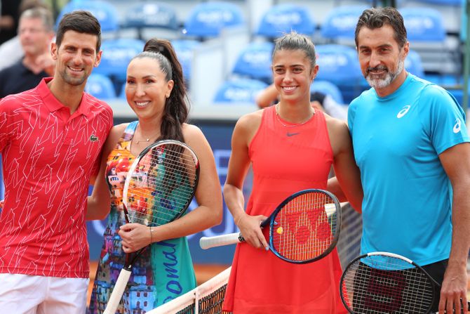 Jelena Janković, Novak Đoković, Adria Tour, Olga Danilović