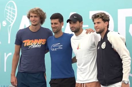 Novak Đoković, Aleksander Zverev, Grigor Dimitrov, Dominik Tim