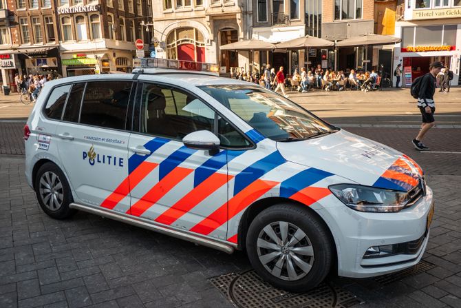 Holandija, policija, Amsterdam, kola