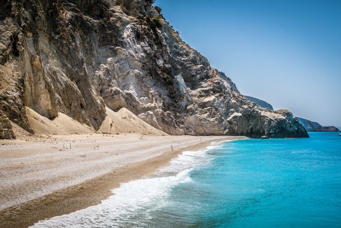 egremni, lefkada, grčka, plaža