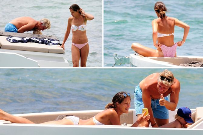 Ana Ivanović, Bastijan Švajnštajger, jahta, bikini