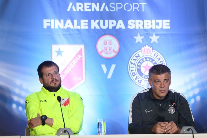 Savo Milošević, Nenad Lalatović, konferencija pred finale Kupa Srbije