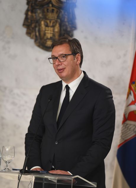 Miroslav Lajcak, Aleksandar Vucic Miroslav Lajcak, Aleksandar Vucic