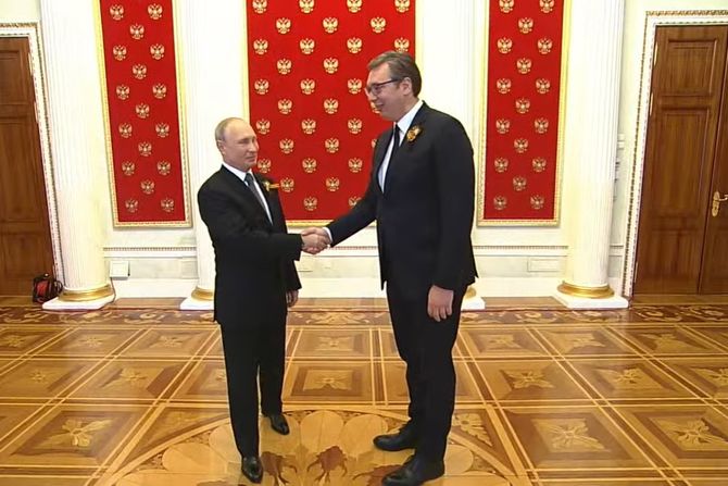 Aleksandar Vučić i Vladimir Putin