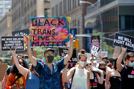 Pride, parada, Njujork, liberation march for Black Lives Mat Pride, parada, Njujork, liberation march for Black Lives Mat