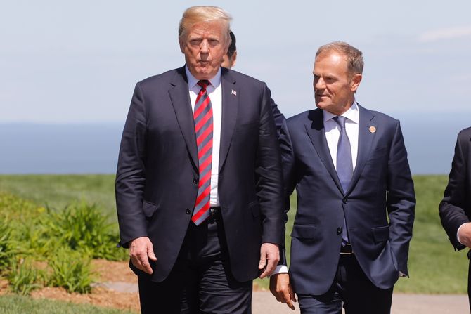 Donald Tusk i Donald Tramp Donald Tusk i Donald Tramp
