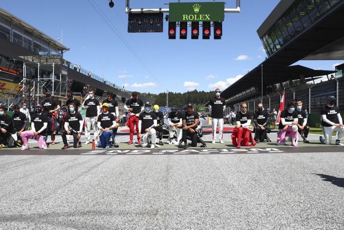 formula 1 protest