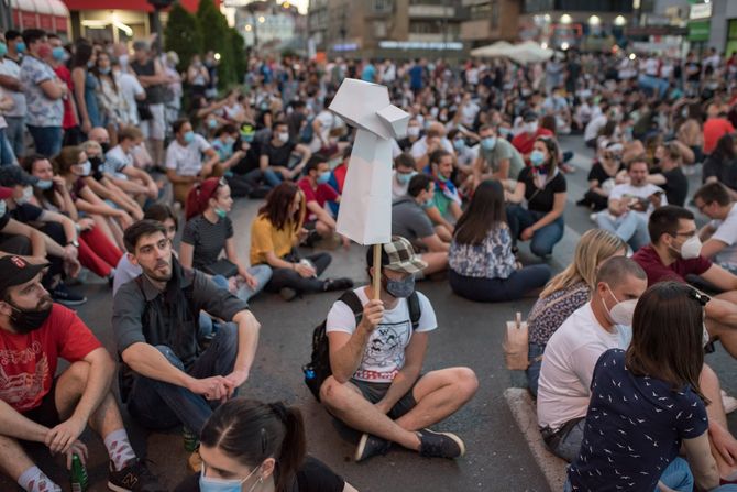 SRBIJA NIS PROTEST